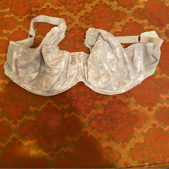 Elomi Underwire Bra nude Beige Lace Pale Pink Camo Demi Stretch TShirt Rare - Picture 6 of 11